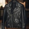 Men’s Premium Handmade Leather Jacket – Classic Fit Black Large L