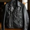 Men’s Premium Handmade Leather Jacket – Classic Fit Black Medium M