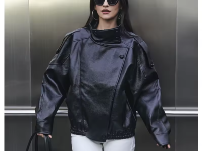 Leather Women's Jacket Black Oversize Bomber Jackets for Women Outerwears Winter Overcoat Female Fashion Jacket Woman