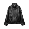 Leather Women's Jacket Black Oversize Bomber Jackets for Women Outerwears Winter Overcoat Female Fashion Jacket Woman